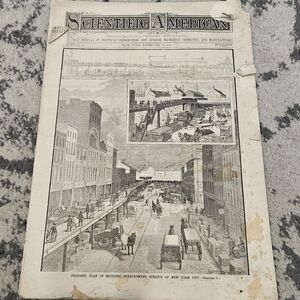 Antique February 8 1890 Scientific American Magazine Vintage Ephemera